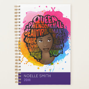 Encouragement des femmes noires Aquarelle naturell
