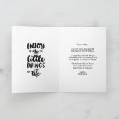 Encouragement du devis de carte Profitez des petit (Intérieur)