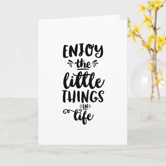 Encouragement du devis de carte Profitez des petit (Fleur jaune)