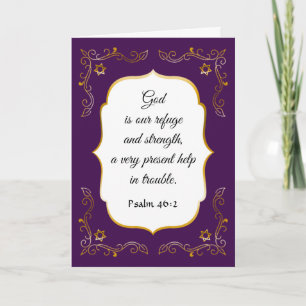 Encouragement florissant Bible Verse Carte de symp