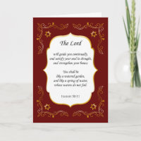 Encouragement florissant Bible Verse Carte de symp