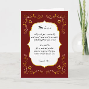 Encouragement florissant Bible Verse Carte de symp