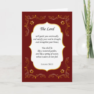 Encouragement florissant Bible Verse Carte de symp