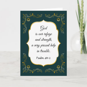 Encouragement florissant Bible Verse Carte de symp
