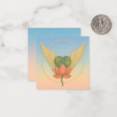 Encouragement : Le coeur connaît la carte à note p (Devant/Arrière en situation)