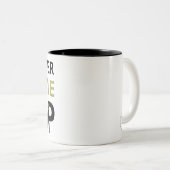 Encouragement Mug "N'abandonnez jamais" (Devant droit)