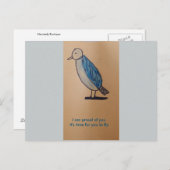 Encouragement par carte postale (Devant / Derrière)