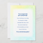 Encouragement pour la carte de bus en lutte (Dos)