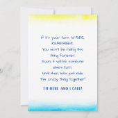 Encouragement pour la carte de bus en lutte (Dos)