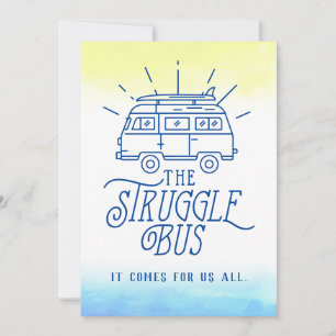 Encouragement pour la carte de bus en lutte