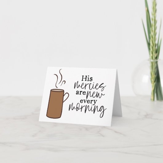 Encouragement religieux Bible Verse Carte de café (Devant)