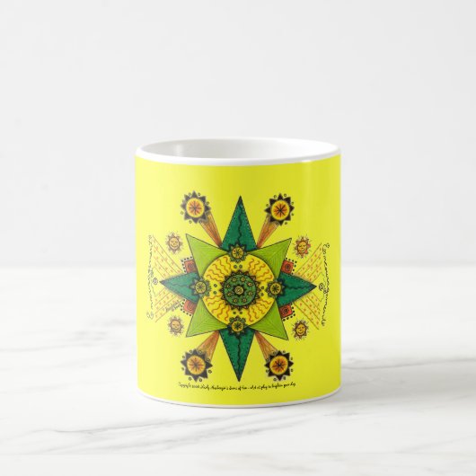Encouragement - tasse de base (jaune) (Centre)