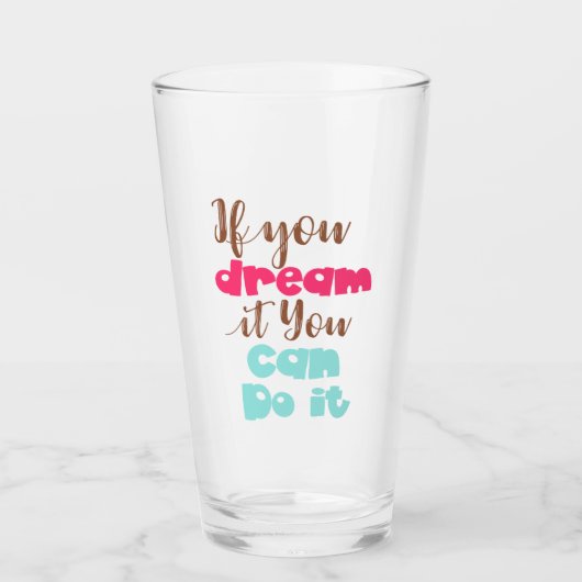 Encouragement ! Verre (Devant)