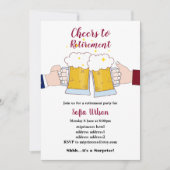 encouragements, bières, invitation à la retraite (Devant)