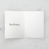 Encourager carte d'amitié mignon dessin de mouton. (Intérieur)