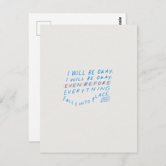 Encourager la carte postale de devis (Devant / Derrière)