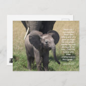 Encourager la carte postale Verse Bible (Devant / Derrière)