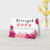 encourager les cartes de cancer pour le patient (Fleur jaune)