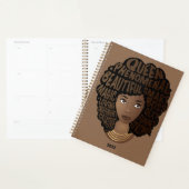 Encourager les femmes noires, cheveux naturels, Br (Devant avec enveloppe)