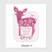 Encouraging Sticker (Rose du cerf) (Feuille)