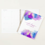 Encre à alcool violet bleu écriture manuscrite (Devant avec enveloppe)