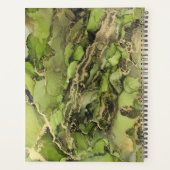 Encre Abstraite Ethereal Green Black Gold (Dos)