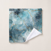Encre alcoolique bleue (Gant de toilette)