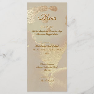 Encre Alcoolique Dorée Menu Élégant Plat