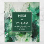 Encre Alcoolique Moderne | Étiquette de Vin de Mar (Étiquettes simples)