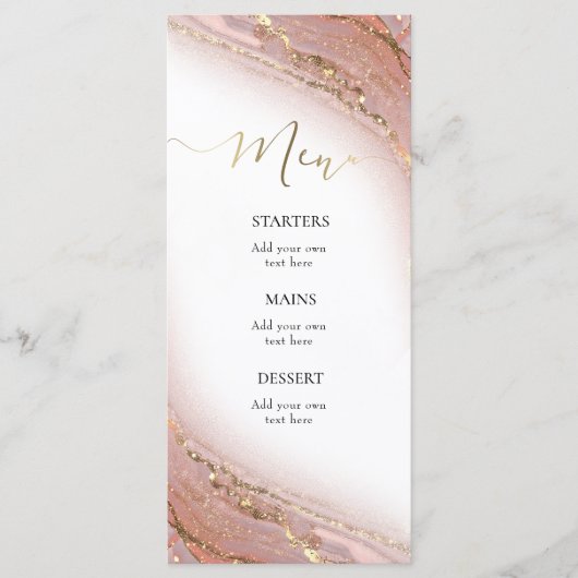 encre aquarelle menu marbre (Devant)