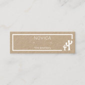 Encre Blanche Sur Carte D'Affichage De Cactus Kraf (Devant)