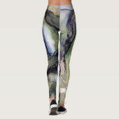 Encre d'alcool Abstraite Himéreuse Legging multico (Dos)
