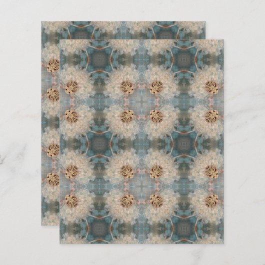 Encre d'alcool Kaleidoscope papier d'artisanat flo (Devant / Derrière)