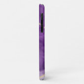 Encre d'alcool violet Art Abstrait Iphone 11 Coque (Dos/Gauche)