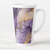 Encre d'alcool violet unique Grande Mug en latte c (Droite)