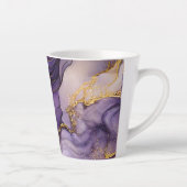 Encre d'alcool violet unique Petite Mug en latte c (Droite)