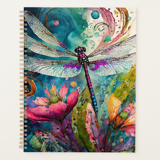 Encre et stylo Aquarelle Dragonfly Planner (Devant)