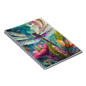 Encre et stylo Aquarelle libellule Carnet spiral (Côté Droit)