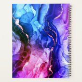 Encre Liquide Violet Rouge Bleu, Monogramme & Anné (Dos)