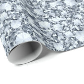 Encrusted Diamonds Look Glitter Cadeaupapier (Rol Hoek)