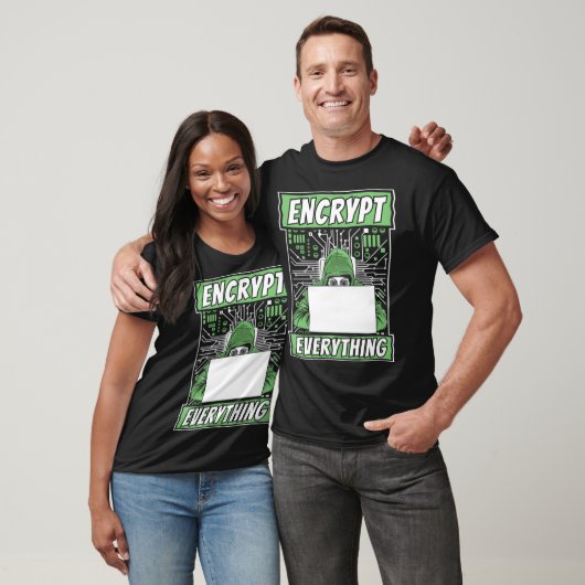 Encrypt Everything Black Hat Ethical Hacking Hacke T-shirt (Unisex)