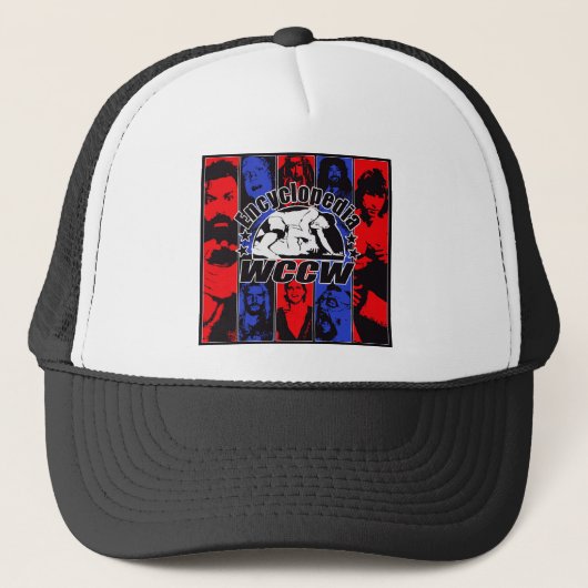 Encyclopedia WCCW Trucker hat Pet (Voorkant)