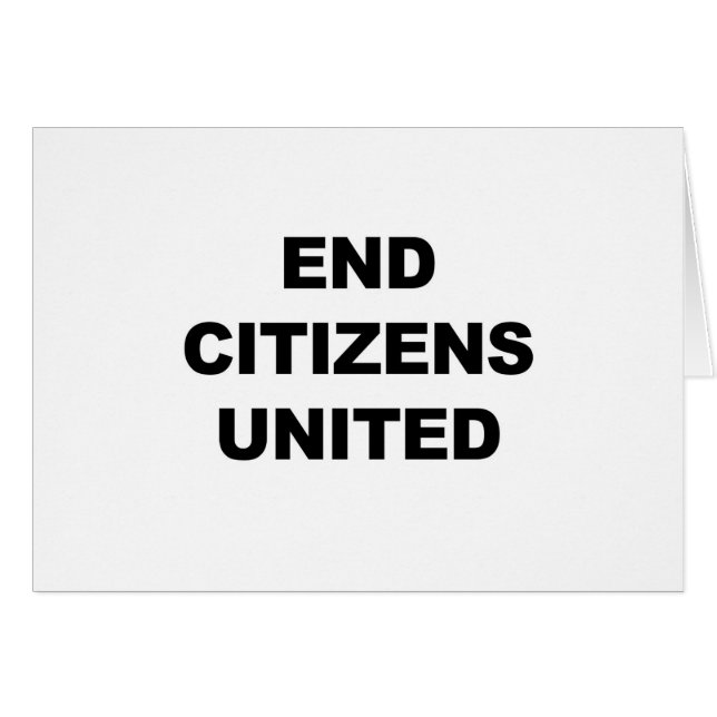 End Citizens United (Devant horizontal)