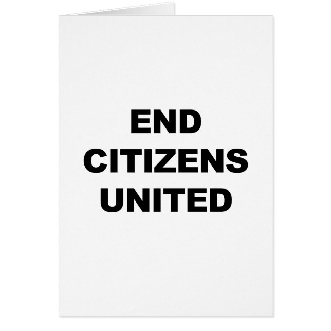 End Citizens United (Devant)