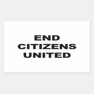 End Citizens United Rechthoekige Sticker