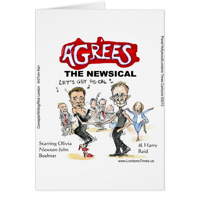 End Of Fiscal Cliff Funny Gifts Cards & Tees (Devant)