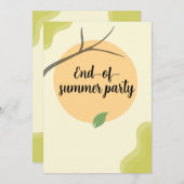 End of Summer Garden Party Invitation (Devant / Derrière)