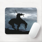 End of the Trail Silhouette With Storm Mouse Pad Muismat (Met muis)