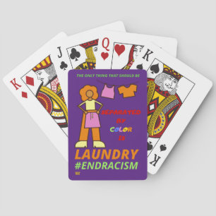 "END RACISM" POKERKAARTEN