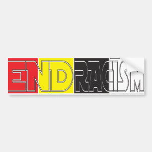 End Racisme Bumper Stick Bumpersticker